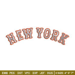 New York Mets logo embroidery design, Sport embroidery, logo sport embroidery, Embroidery design, MLB embroidery