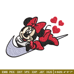 Nike minnie Embroidery Design, Nike Embroidery, Brand Embroidery, Embroidery File, Logo shirt, Digital download