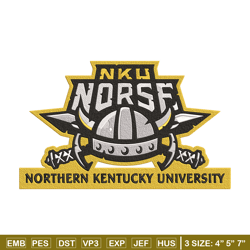 Northern Kentucky logo embroidery design, NCAA embroidery, Sport embroidery,logo sport embroidery,Embroidery design