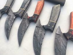 "Custom Handmade Butcher Knife - Unleash Precision with Colored Wood Handle"