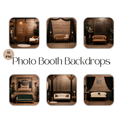 Photo Booth Backdrops PNG Set - High Quality - Digital Backdrops - Digital Backgrounds - Digital Download -