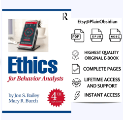 Ethics for Behavior Analysts 4th Edition pdf