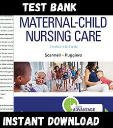 Instant PDF Download - All Chapters - Davis Advantage for Maternal-Child Nursing Care 3rd Edition by Scannell Ruggiero T