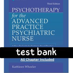 Test Bank Psychotherapy for the Advanced Practice Psychiatric Nurse A How To Guide for Evidence Based Practice 3rd PDF