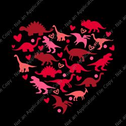 Dinosaur Love Heart T Rex Svg, Cute Valentines Day Svg, Dinosaur Love Svg, Valentines's Day Svg