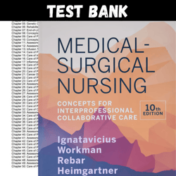 Medical Surgical Nursing Concepts for Interprofessional Collaborative Care 10th Edition Ignatavici Test Bank All Chapter
