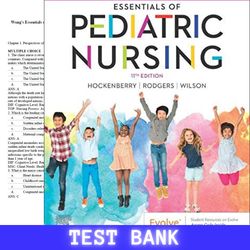 Latest 2024 For Wongs Essentials of Pediatric Nursing 11th Edition by Marilyn Hockenberry Test Bank