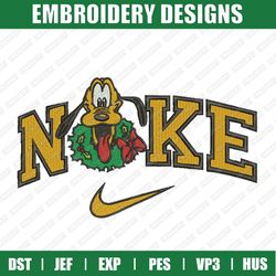 Nike Desney Pluto Embroidery Designs, Christmas Embroidery Designs, Nike Christmas Designs, Instant Download