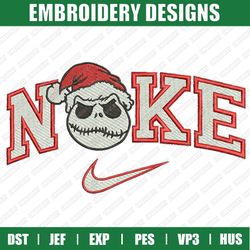 Nike Jack Xmas Embroidery Designs, Christmas Embroidery Designs, Nike Christmas Designs, Instant Download