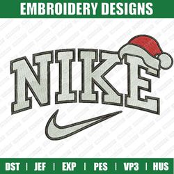 NIKE Christmas Embroidery Designs, Christmas Embroidery Designs, Nike Christmas Designs, Instant Download