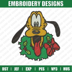 Desney Pluto Embroidery Designs, Disney Christmas Embroidery Designs, Disney Christmas Designs, Instant Download