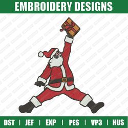 Michael Jordan Santa Claus Christmas Embroidery Files, Christmas Embroidery Designs, Santa Claus Christmas Embroidery De