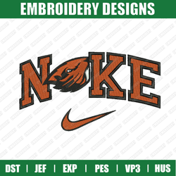 Nike Oregon State Beavers Embroidery Files, Sport Embroidery Designs, Nike Embroidery Designs Files,  Instant Download