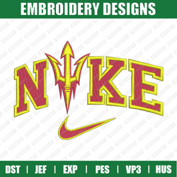 Nike X Arizona State Sun Devils Embroidery Files, Sport Embroidery Designs, Nike Embroidery Designs Files,  Instant Down