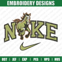 Nike Cal Poly Mustangs Embroidery Files, Sport Embroidery Designs, Nike Embroidery Designs Files,  Instant Download