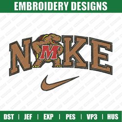 Nike Maryland Terrapins Embroidery Files, Sport Embroidery Designs, Nike Embroidery Designs Files, Instant Download