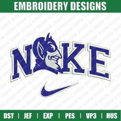 Nike Duke Blue Devils Embroidery Files, Sport Embroidery Designs, Nike Embroidery Designs Files, Instant Download