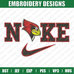 Nike Illinois State Redbirds Embroidery Files, Sport Embroidery Designs, Nike Embroidery Designs Files, Instant Download