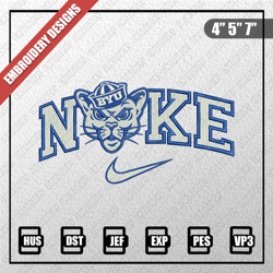 Sport Embroidery Designs, Nike Christmas Designs, Nike BYU Cougars Embroidery Designs, Digital Download