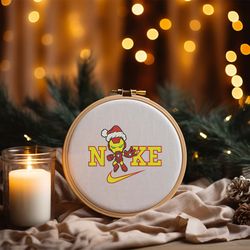 Nike Santa Ironman Embroidery Designs, Christmas Christmas Designs, Nike Embroidery Designs, Digital File