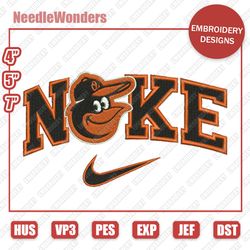 NHLSport Embroidery Designs, Nike Baltimore Orioles Digital Designs, Nike Embroidery Designs, Digital File
