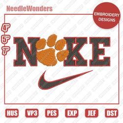 NLFSport Embroidery Designs, Nike x Clemson Tigers Digital Designs, Nike Embroidery Designs, Digital File