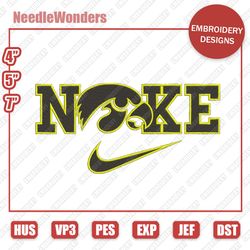 NLFSport Embroidery Designs, Nike x Iowa Hawkeyes Digital Designs, Nike Embroidery Designs, Digital File