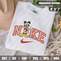 Nike Mickey Mouse Embroidery Files, Christmas Embroidery Designs, Nike Embroidery Designs Files, Instant Download