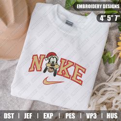 Nike Goofy Santa Hat Embroidery Files, Christmas Embroidery Designs, Nike Embroidery Designs Files, Instant Download