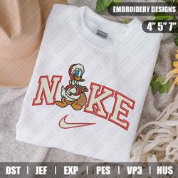 Nike Donna Duck Christmas Embroidery Files, Christmas Embroidery Designs, Nike Embroidery Designs Files, Instant Downloa
