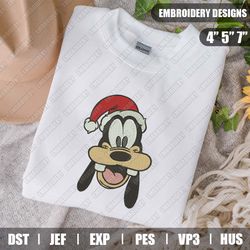 Goofy Santa Hat Embroidery Files, Disney Christmas Embroidery Designs, Disney Embroidery Designs Files, Instant Download