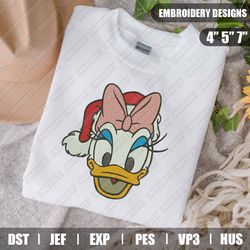 Donald Daisy Santa Embroidery Files, Disney Christmas Embroidery Designs, Disney Embroidery Designs Files, Instant Downl