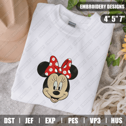 Minnie Face Embroidery Files, Disney Embroidery Designs, Minnie Embroidery Designs Files, Instant Download