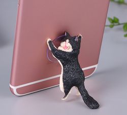 Pawsome Grip: Creative Cat Suction Cup Phone Holder
