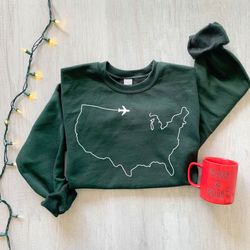 Holiday Family Vacation Sweatshirt, Christmas Vacation Sweatshirt, Holiday Travel Sweater, Womens Holiday Sweatshirt, Va
