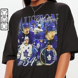 Auston Matthews Toronto Hockey Shirt, Maple Leafs Hockey Shirt Christmas Gift Unisex, Hockey 90s Vin
