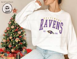 Baltimore Ravens Sweatshirt, Ravens EST 1996 Shirt, Baltimore Ravens TShirt, Baltimore Football Shir