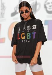 LGBT 2024 Unisex Shirts, Pride Month Shirts, LGBTQ Queer Af Unisex T-Shirt  Huma