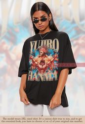 YUJIRO HANMA Shirt,Baki Hanma Series Anime T-Shirt,Baki the Grappler Shirt, Mang