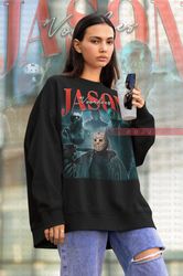 RETRO JASON VOORHEESE Sweatshirt, Friday the 13th Horror Shirt, Scary Jason Voorhees Sweat