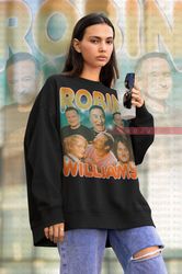 Robin Williams Vintage Inspired Sweatshirt, Carpe Diem 90s Retro Homage Robin Williams Tri