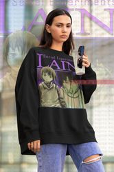 SERIAL EXPERIMENTS LAIN Sweatshirt, Classic Lain Iwakura Sweater, Anime 90s, Lain Vintage