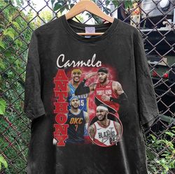 Vintage 90s Graphic Style Carmelo Anthony TShirt, Carmelo Anthony Shirt, Denver basketball Shirt, Vintage Oversized Spor
