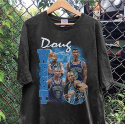 Vintage 90s Graphic Style Doug West TShirt, Doug West Shirt, Minnesota basketball Shirt, Vintage Oversized Sport Shirt S