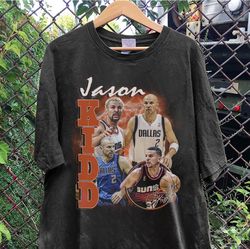 Vintage 90s Graphic Style Jason Kidd TShirt, Jason Kidd Shirt, Dallas basketball Shirt, Vintage Oversized Sport Shirt Sw