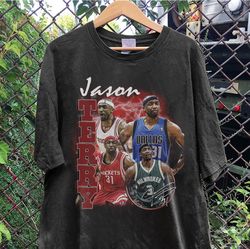 Vintage 90s Graphic Style Jason Terry TShirt, Jason Terry Shirt, Dallas basketball Shirt, Vintage Oversized Sport Shirt