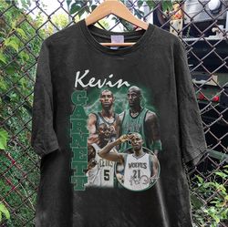 Vintage 90s Graphic Style Kevin Garnett TShirt, Kevin Garnett Shirt, Minnesota basketball Shirt, Vintage Oversized Sport