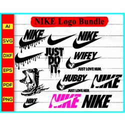 Nike Logos Svg Bundle, Trending Svg, Nike Svg, Nik