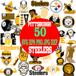 Pittsburgh Steelers Bundle Logo Svg, Sport Svg, Pittsburgh Steelers Svg, Bundle