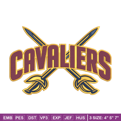 Cleveland Cavaliers logo embroidery design, NBA embroidery,Sport embroidery, Embroidery design, Logo sport embroidery.